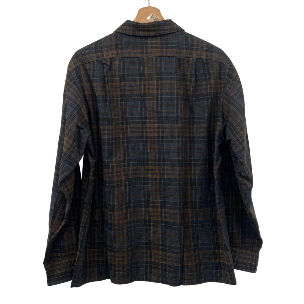 Pendleton vintage wool plaid button down flannel - image 4
